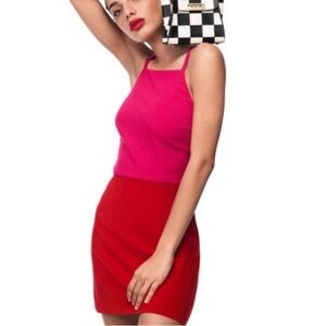 FRENCH CONNECTION Summer Whisper Color Block Mini Dress Size 0 NWT - NEW W/ TAGS